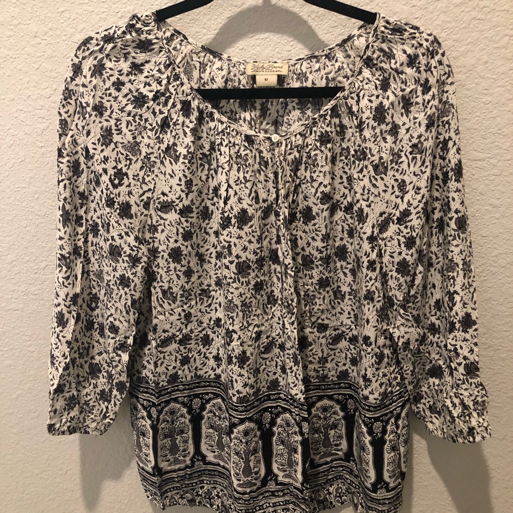 Lucky Brand peasant top